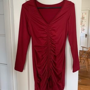 Rope pulling dress with string in front